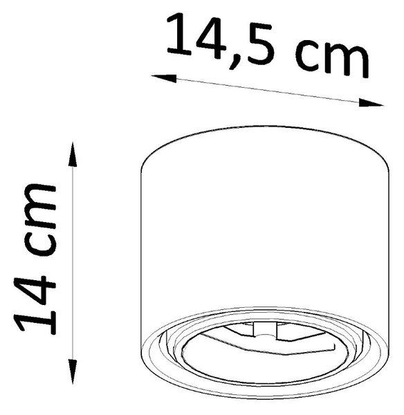 Sollux Φωτιστικό οροφής Kalu 1,κεραμικό,1xGU10/ES111/40w