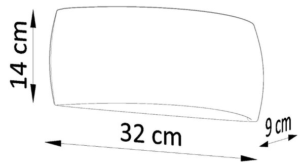 Sollux Φωτιστικό τοίχου Pontius 1,κεραμικό,1xG9/60w