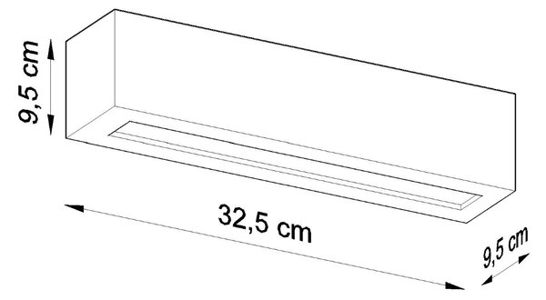 Sollux Φωτιστικό τοίχου Vega 1,κεραμικό, γυαλί,1xE27/60w