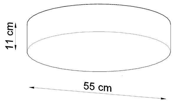 Sollux Φωτιστικό οροφής Arena 4,PVC, 4xE27/60w