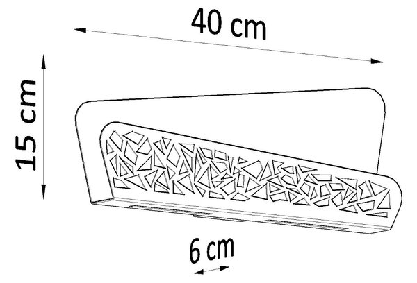 Sollux Φωτιστικό τοίχου Alize 2,Χάλυβας, PVC,2xG9/40w