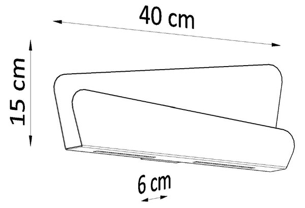 Sollux Φωτιστικό τοίχου Bascia 2,ατσάλι,2xG9/40w