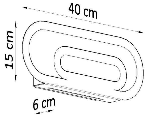 Sollux Φωτιστικό τοίχου Saccon 2,Χάλυβας, PVC,2xG9/40w