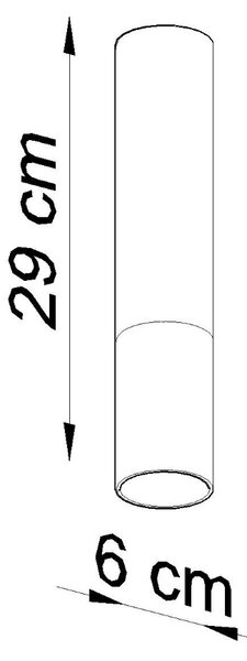 Sollux Φωτιστικό οροφής Loopez 1,ατσάλι,1xGU10/40w,μαύρο,χαλκού