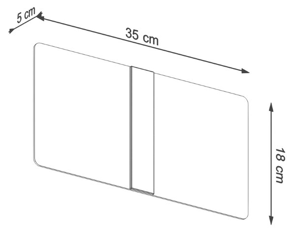 Sollux Φωτιστικό τοίχου Azalia 2,γυαλί, χάλυβας,2xG9/40w