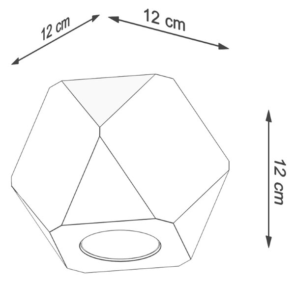 Sollux Φωτιστικό οροφής Woody 1,ξύλο,1xGU10/40w