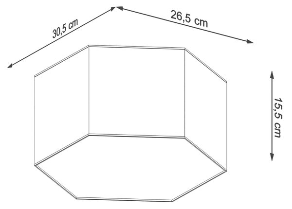 Sollux Φωτιστικό οροφής Sunde 2,PVC,2xE27/60w