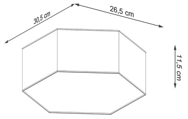 Sollux Φωτιστικό οροφής Sunde 2,PVC,2xE27/60w