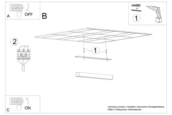 Φωτιστικό οροφής Pinne 1,αλουμίνιο,1xLED/16w,λευκό