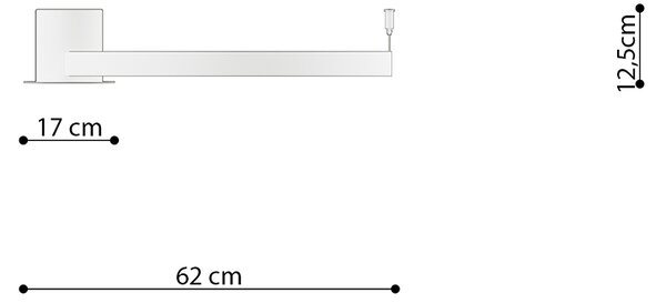 Φωτιστικό οροφής Rio 1,ατσάλι,1xLED/30w