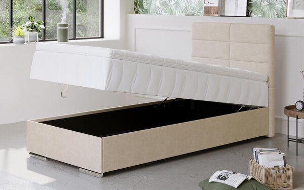 Κρεβάτι Boxspring + ανώστρωμα Vindi 90/200