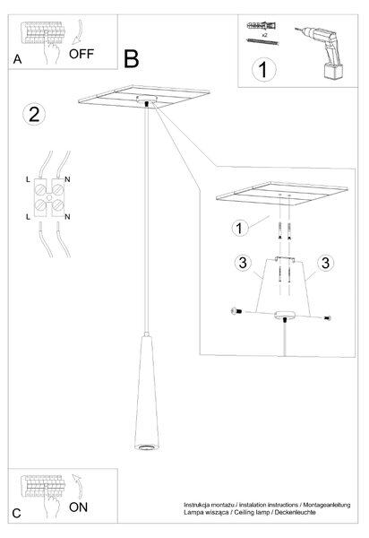 Κρεμαστό φωτιστικό Sula 1,ξύλο,1xGU10/40w