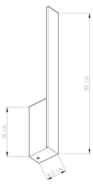 Sollux Φωτιστικό τοίχου Lahti 1,αλουμίνιο,1xLED/20w,λευκό