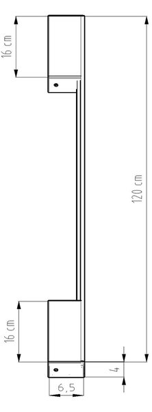 Sollux Φωτιστικό τοίχου Sappo 1,αλουμίνιο,1xLED/20w,λευκό