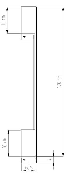 Sollux Φωτιστικό τοίχου Sappo 1,αλουμίνιο,1xLED/20w