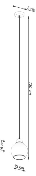 Sollux Κρεμαστό φωτιστικό Alino 1,1xE27/60w,μαύρο