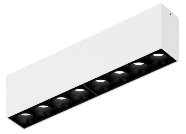Wever & Ducré Lighting WEVER & DUCRÉ Φωτιστικό οροφής LED Linoo 8.0, μαύρο/λευκό μέταλλο, ρυθμιζόμενος, Μαύρο, Σαλόνι / τραπεζαρία, Αλουμίνιο, σύγχρονο, Οροφή πολλαπλής φλόγας
