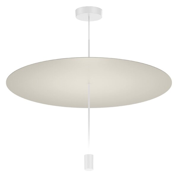 Wever & Ducré Lighting WEVER & DUCRÉ Φωτιστικό οροφής LED Shedda Ø 70 εκ. γκρι σατέν 2700K, ρυθμιζόμενος, Γκρι, Σαλόνι / τραπεζαρία, Αλουμίνιο, σύγχρονο