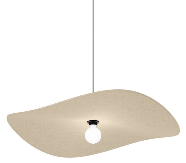 Wever & Ducré Lighting WEVER & DUCRÉ Κρεμαστό φωτιστικό Wave Soft 3.0 από φελτ σε χρώμα, ρυθμιζόμενος, Μπεζ, Σαλόνι / τραπεζαρία, Ύφασμα / Κλωστοϋφαντουργία, σύγχρονο