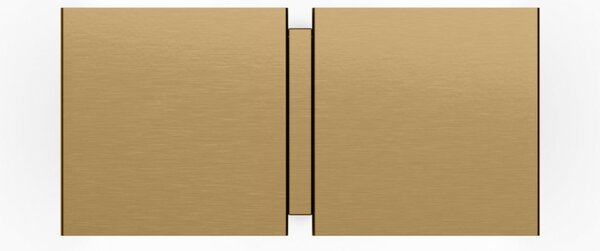 Wever & Ducré Lighting WEVER DUCRÉ Φωτιστικό τοίχου CG Square μπεζ, πλάτος 21 εκ., 2 λάμπες, Μπεζ, Σαλόνι / τραπεζαρία, Μέταλλο, σύγχρονο