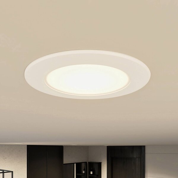 Prios LED χωνευτός λαμπτήρας Rida, 11.5cm, 9W, 10pcs, CCT, dimmable