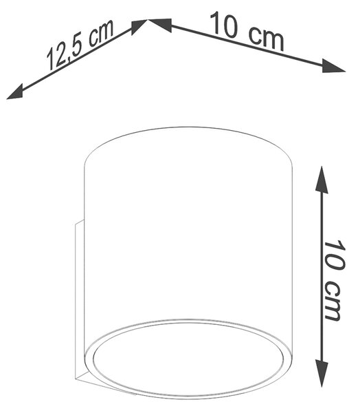 Sollux Φωτιστικό τοίχου Orbis 1,1xG9/8w, Χρώμα χρυσό