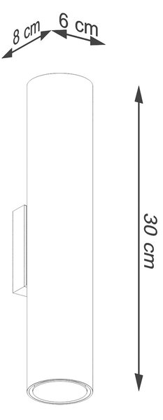 Sollux Φωτιστικό τοίχου Lagos 2,2xGU10/10w, Χρώμα χρυσό