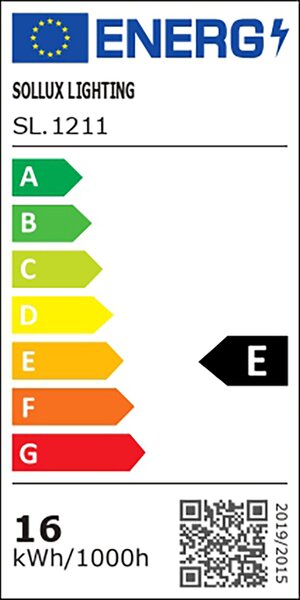 Sollux Φωτιστικό οροφής Ozzy 9,9xLED/16w, Χρώμα μαύρο