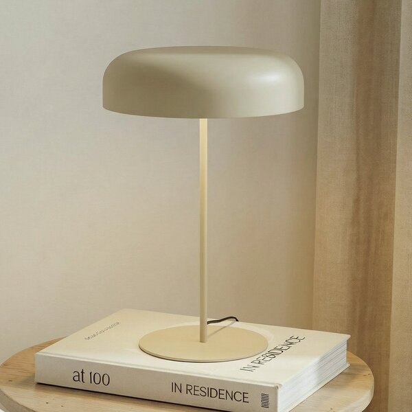 Lindby Επιτραπέζιο φωτιστικό Edion, μπεζ, μέταλλο, 45 cm, Μπεζ, Σαλόνι / τραπεζαρία, Μέταλλο, σύγχρονο