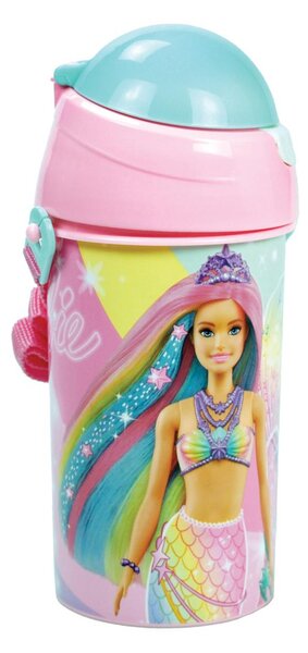 Παγούρι 500ml Με Καλαμάκι Gim FD Barbie 571-22209