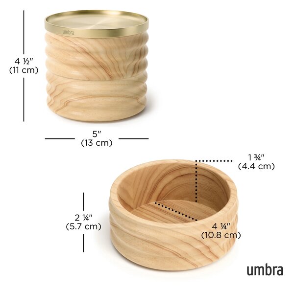 Ξύλινη μπιζουτιέρα κοσμηματοθήκη,Umbra Tesora Nat 1021398-1291