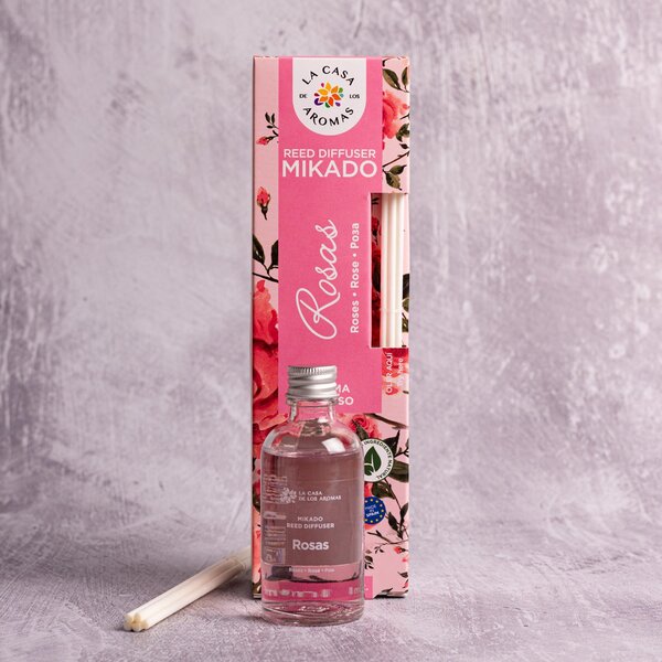Αρωματικό Χώρου 50ml Με Στικς La Casa De Los Aromas 034344 Τριαντάφυλλο