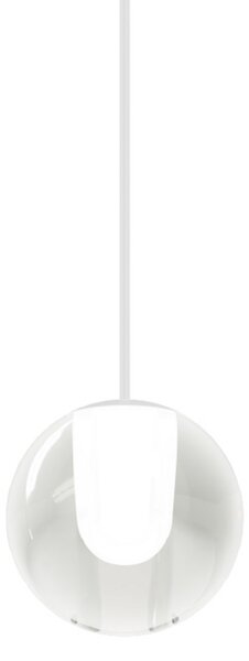 Wever & Ducré Lighting WEVER DUCRÉ Κρεμαστό φωτιστικό LED Oplia 1.0, λευκό ματ 2.700 K, Διαφανές, Σαλόνι / τραπεζαρία, Γυαλί, σύγχρονο