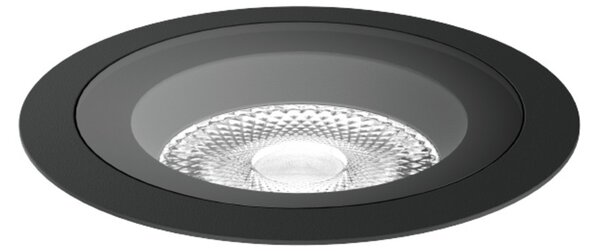 Wever & Ducré Lighting WEVER DUCRÉ Εντοιχισμένος φωτιστικός LED δαπέδου Blink trim 2.0, μαύρος, Μαύρο, Αλουμίνιο, σύγχρονο, Φωτιστικά εσοχής στρογγυλά
