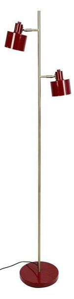 Dyberg Larsen Φωτιστικό δαπέδου Ocean, σκούρο κόκκινο, 160 cm, 2 φτερά., Κόκκινο, Σαλόνι / τραπεζαρία, Μέταλλο, Σκανδιναβικό