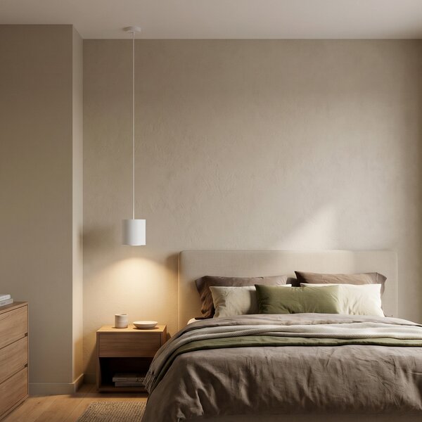 Nowodvorski Lighting Κρεμαστό φωτιστικό Point Duo, λευκό, ατσάλι, Ø 13 cm, GU10, ρυθμιζόμενος, Λευκό, Σαλόνι / τραπεζαρία, Μέταλλο, σύγχρονο