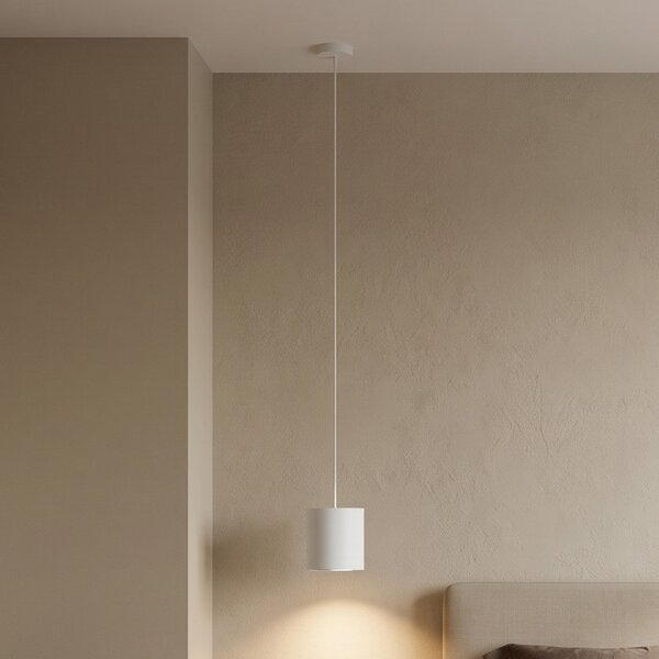 Nowodvorski Lighting Κρεμαστό φωτιστικό Point Duo, λευκό, ατσάλι, Ø 13 cm, GU10, ρυθμιζόμενος, Λευκό, Σαλόνι / τραπεζαρία, Μέταλλο, σύγχρονο