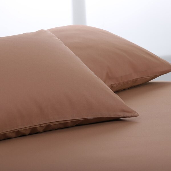 Ζεύγος Μαξιλαροθήκες (52x72) Silk Fashion Essential Praline