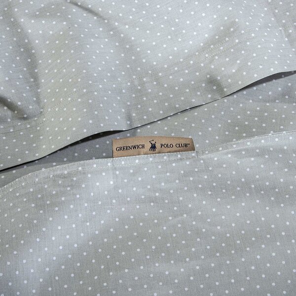Ζεύγος Μαξιλαροθήκες Oxford (50x70) Greenwich Polo Club Loft Small Dots 2391 Grey