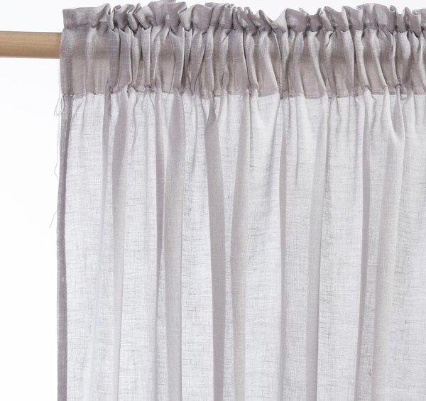 Κουρτίνα (140x270) Με Τρέσα Nef-Nef Homeware Dione Dark Grey