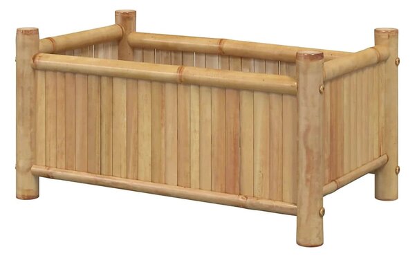 Ζαρντινιέρα από Ξύλο Bamboo, με διαστάσεις 58x28x28cm