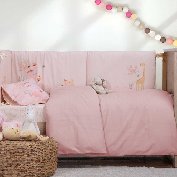 Παπλωματοθήκη Κούνιας (110x150) Nef-Nef Homeware Basic 1011-Pink