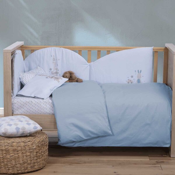 Παπλωματοθήκη Κούνιας (110x150) Nef-Nef Homeware Basic 1260-L.Blue