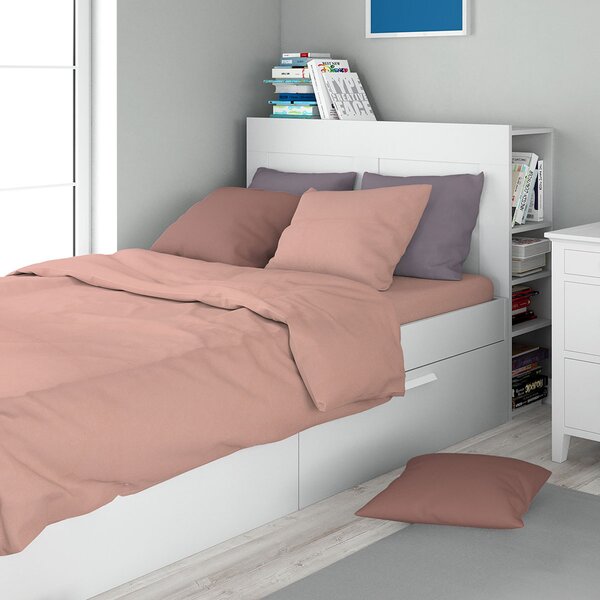 Σεντόνι Μονό Επίπεδο (160x240) Dimcol Solid 503 Dusty Rose