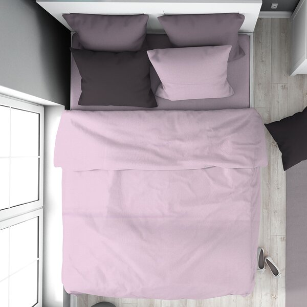 Παπλωματοθήκη Υπέρδιπλη (220x240) Dimcol Solid 506 Light Purple