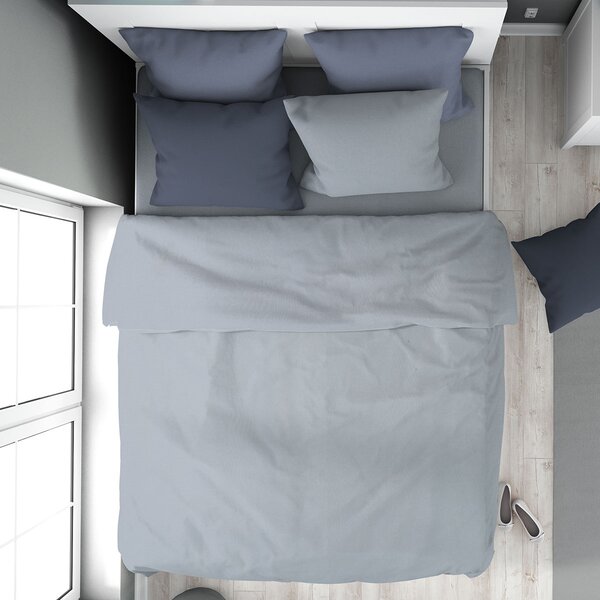 Παπλωματοθήκη Υπέρδιπλη (220x240) Dimcol Solid 505 Light Blue-Grey