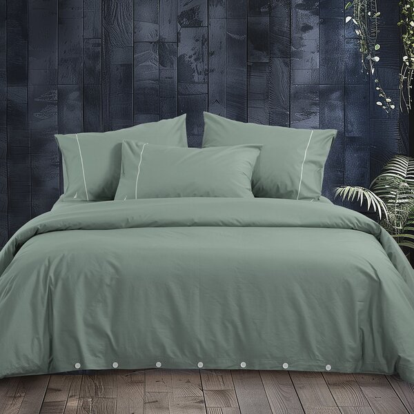 Παπλωματοθήκη Υπέρδιπλη (Σετ 240x220) Nautica By Nef-Nef Homeware Nau Wave Solid Green