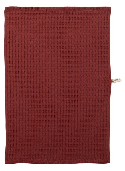 Ποτηρόπανο Πικέ (45x68) Nef-Nef Homeware Wafflow Bordo