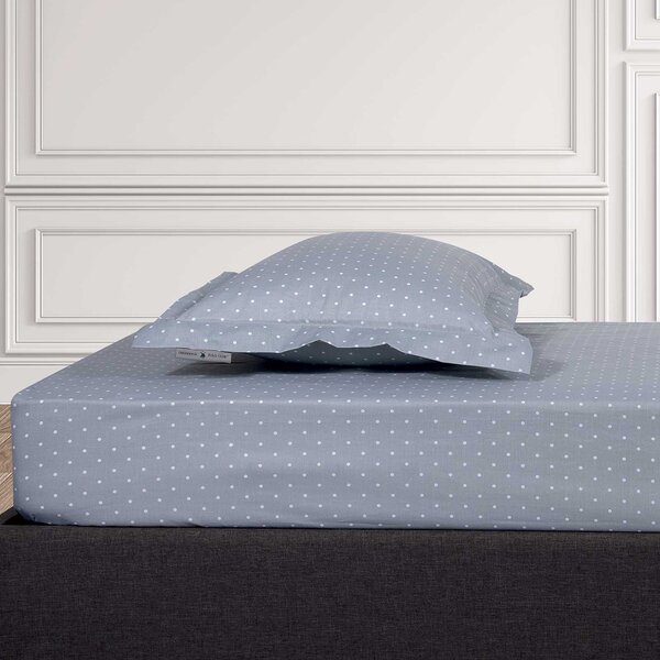 Σεντόνι King Size Επίπεδο (260x280) Greenwich Polo Club Loft Dots 2502 Grey