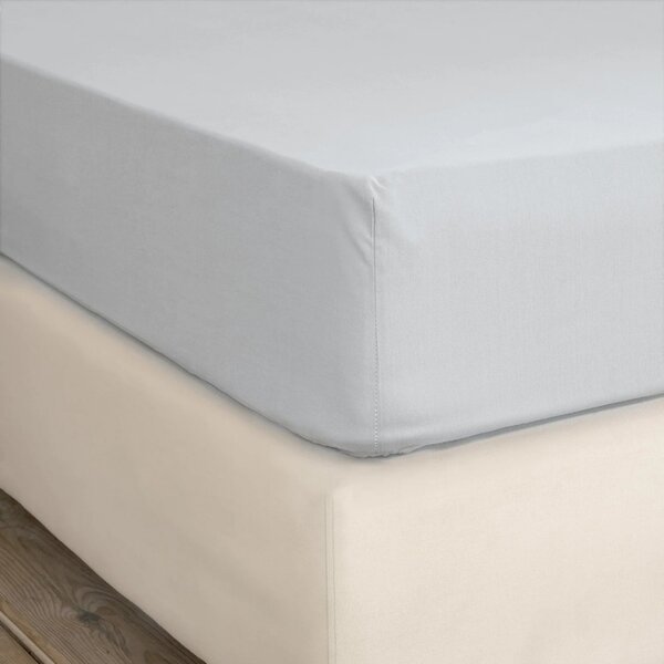 Σεντόνι Μονό Επίπεδο (160x260) Nima Unicolors SS24 Shiny Gray